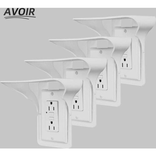 Avoir DIY Bracket For Electric Socket Wall Electrical Socket White Mobile Phone Stand Use For US Brazil Power Outlets 118mm*70mm