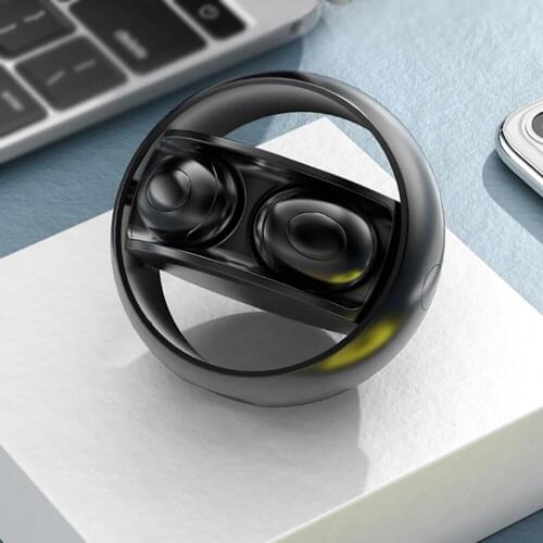 SOUMETIN Wireless BT5.0 Earphones Rotatable Design Music Headset Waterproof Sport Earbud Gaming with Mic