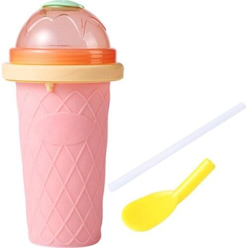 D08D Quick-frozen Smoothies Mug Homemade Slush and Shake Maker Household Fast Cooling Cups Ice Cream Maker Slushy Maker