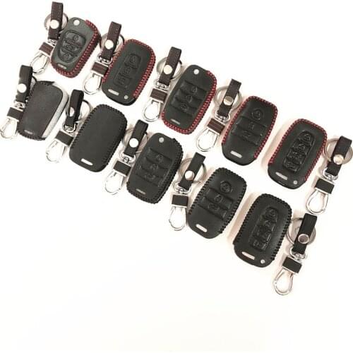 Genuine Leather Key Case Cover For Kia Ceed Mohave OPTIMA Carens Borrego CADENZA Picanto SHUMA