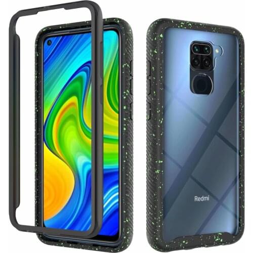 For Xiaomi Redmi Note 9S 9 pro max Case Soft TPU+Hard PC Matte Transparent protective back Cover Case for xiaomi Mi Note 10 lite