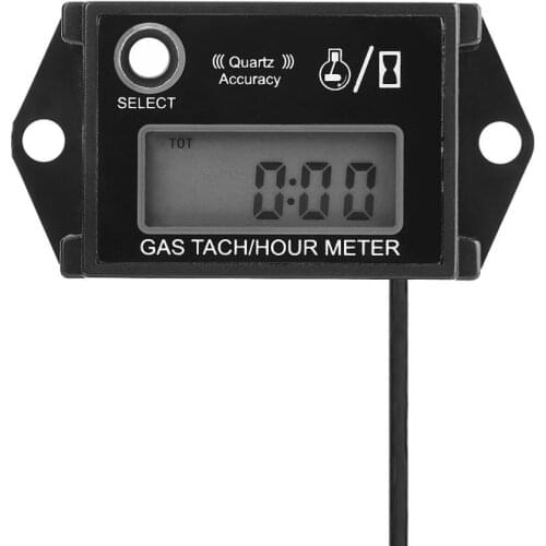 LCD Digital Engine Tach Tachometer Toerenteller Tach/Hour Meter Gauge RPM Tester for 2/4 Stroke Engine Motorcycle Accessories