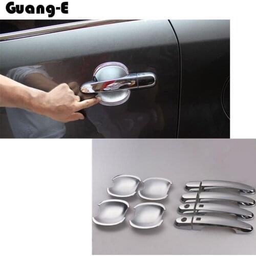 For Kia Sorento 2013-2014 Car Body Styling Cover Trims ABS Chrome Door Handle External Door Bowl Sticks Lamp Frame Panel