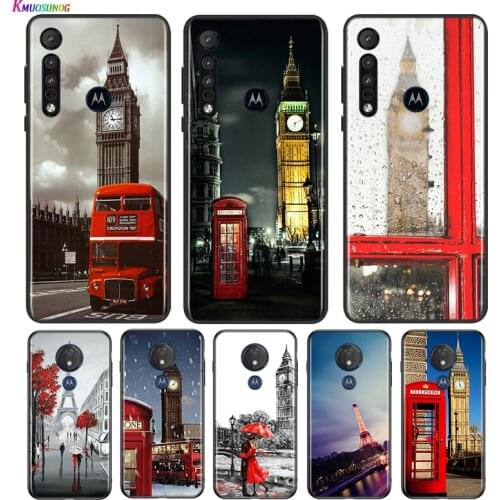 Eiffel Tower London City For Motorola G9 G8 G Stylus Power One Fusion Hyper Edge E7 E6 5G Plus Play Lite Phone Case