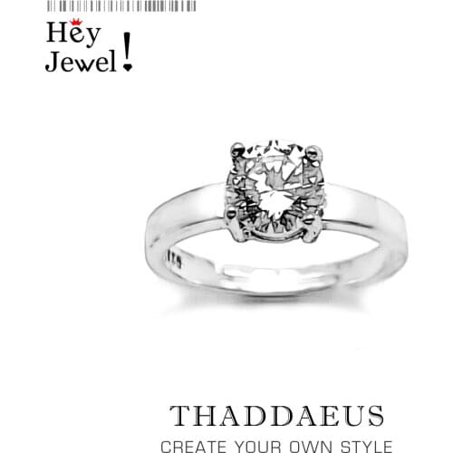 White Zirconia Ring,Europe Style Glam Fashion Jewerly For Women,2017 Gift In 925 Sterling Silver,Super Deals