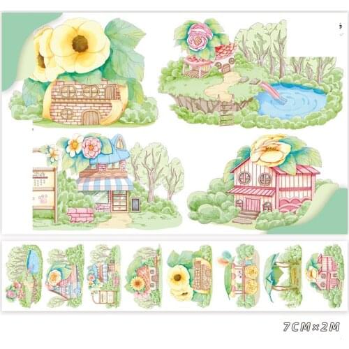 2M Vegetable House Washi Tape