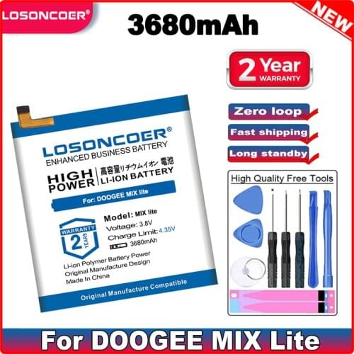 LOSONCOER DOOGEE MIX Lite Phone Batteries