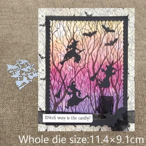 New Design Craft Metal Cutting Die die cuts Halloween witch decoration scrapbooking Album Paper Card Craft Embossing die cuts