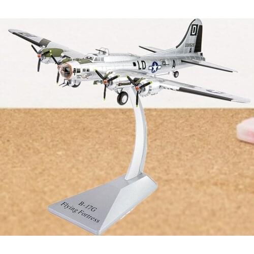 1:72 B-17 Bomber Helicopter Alloy Diecast Model Aircraft w/ Dispaly Stand Collectables Gifts Decoration