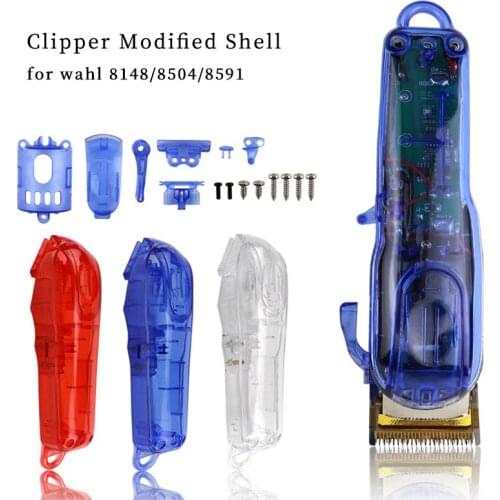 Hair clipper modification parts wholesale transparent trimmer shell, for wahl 8148/8504/8591 haircut tool