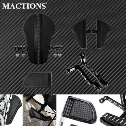 Motorcycle Front Rear Floorboards Driver Passenger Footpegs Brake Pedal Pad Cover Gear Shifter Shift Lever For Harley Touring FL