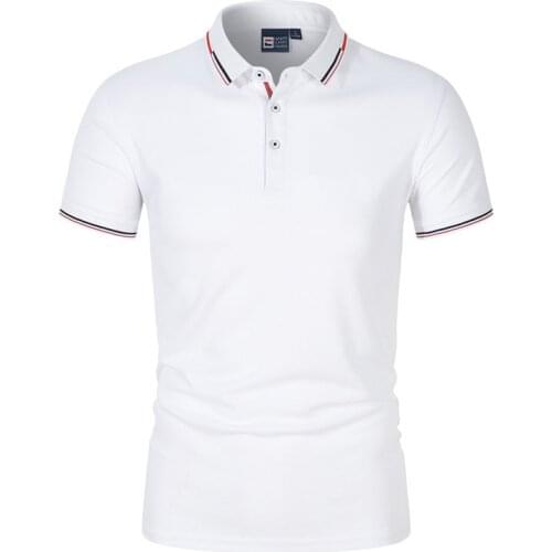 New Summer Casual Polo Shirt Men Short Sleeve Turn Down Collar Slim Fit Sold Color Polo Shirt for Men Plus Size