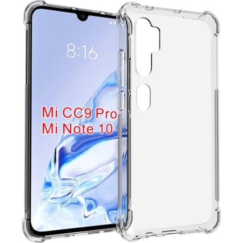 Crystal Clear Reinforced Corners TPU Shock Absorption and Anti-Scratch Cover case for Xiaomi Mi Note 10/CC9 Pro