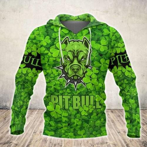 Drop shipping Love Pitbull Dog 3D All Over Printed Mens autumn Hoodie Unisex Casual Pullover Streetwear Jacket Tracksuits DK252