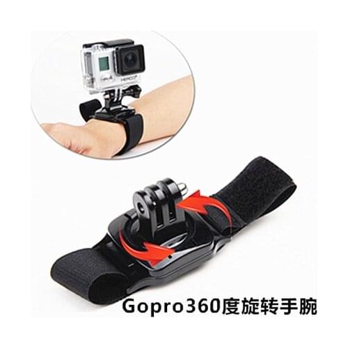 Adjustable 360d Rotation Wrist Strap Armlet With Mount Screw for GoPro Session Go pro Hero 5/4 SJ4000 Xiaomi yi 4k Accessories