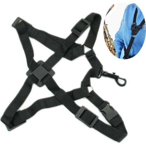 Adjustable Saxophone Sax Harness Shoulder Nylon Strap Belt For Alto/Tenor/Soprano Saxophone Musical Instrument Parts Accessories