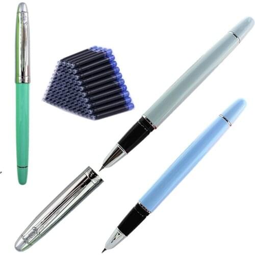 Wing Sung Fountain Pen 9330 Fountain Pen Student Macaron Color Office Supplies Anti-rolling Pen 1PCS