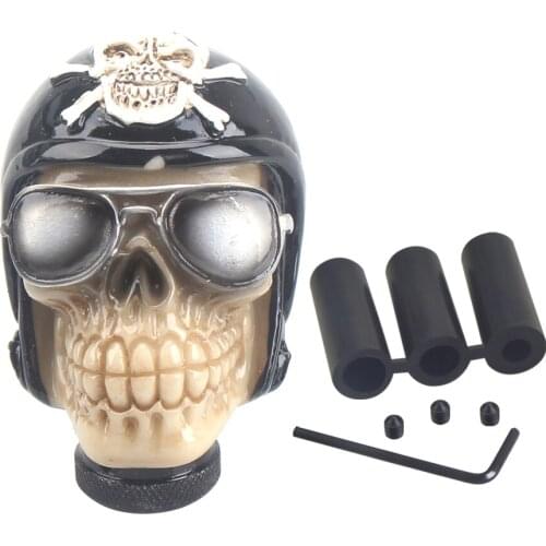 Skull Shape Head shift knob Car Accessories Decoration Car Manual Gear Stick Shifter Lever Knob gear shift knob