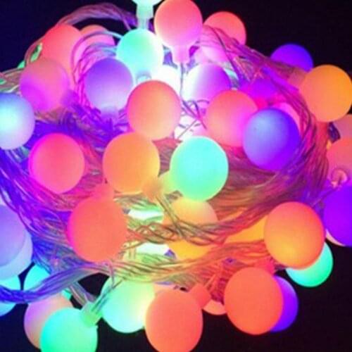 Fairy String 40LED Outdoor Festival Xmas Decor Fairy String Light Super Bright Round Ball Yard Garden Fairy Light Wedding
