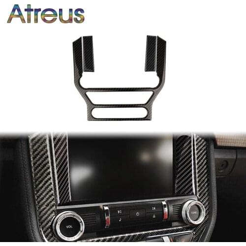 Carbon Firber Sticker For ford-mustang-2015 Ford Mustang Accessories 2016 2017 GT 500 GT350 Dashboard AC Outlet Headlight GPS