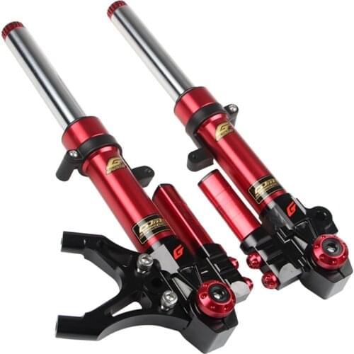 Universal 33mm Motorcycle Front Fork Shock Absorbers CNC Double damping front shock absorbers for BWS RSZ Majesty-8/9 CYGNUS-X