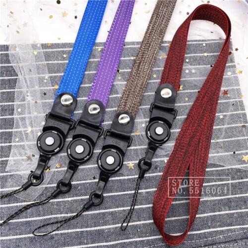 10Pcs/Lot Removable Small Rope Mobile Phone Straps Lanyard For Keys ID Card Keychain Neck Straps Keyring Smartphone Webbing