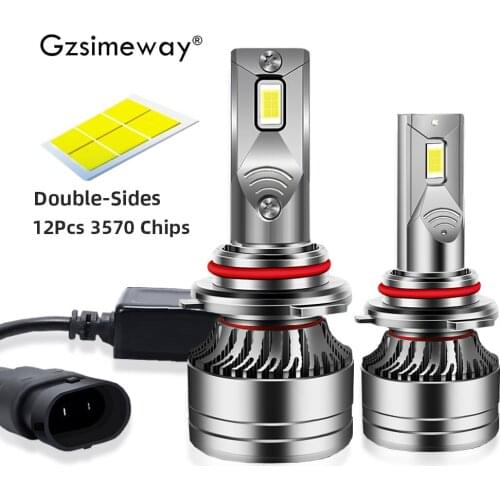 2PCS Car Headlight H4 H7 H11 LED H1 H9 9012 9005 HB3 9006 HB4 Auto Lamp Bulbs 6000K 100W 30000LM Turbo Canbus LED Fog Lights12V