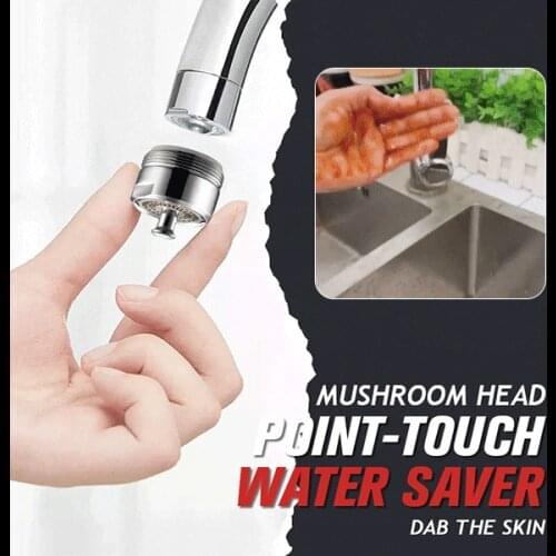 New Point-Touch Water Saver Brass Control Faucet Aerator Water Saving Tap Valve Male Thread Bubbler Purifier Stop Water Parts