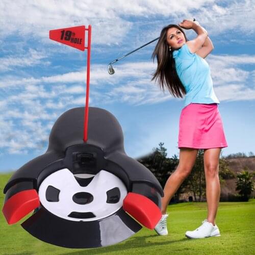 Automatic Golf Ball Returner Battery Powered Putting Cup Training Tools for Traveling Home Office Outdoor Golf Practice