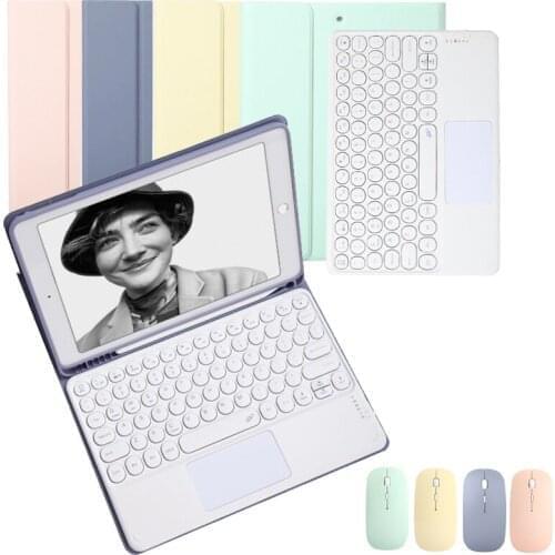 Wireless Keyboard Case for iPad Air 4 Pro 11 2020 TPU Smart Case Bluetooth Mouse Keybaord for iPad Air 3 2 1 Pro 10.5 10.2 8th