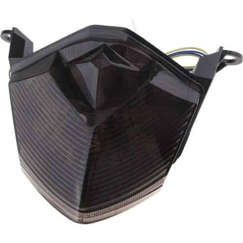 Smoke Rear LED Tail Brake Turn Signal Light For Kawasaki ZX-6R 2009-2012