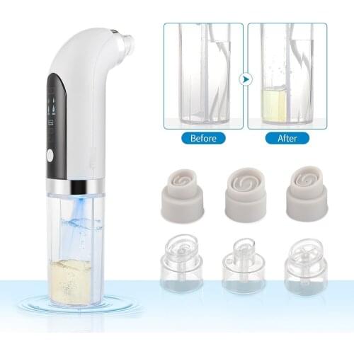 Micro-bubble Blackhead Remover Face Deep Nose Cleaner T Zone Pore Acne Pimple Removal Vacuum Suction Skin Care Cleaner Machine