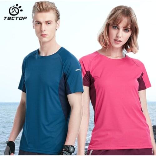 Fashion short-sleeved T-shirt Fitness Casual for Men women Lovers Quick-drying round neck Breathable Outdoor Sports Summer Tees