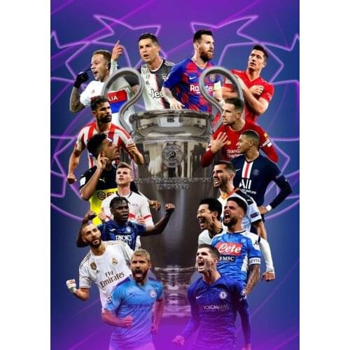 JMINE Div 5D Soccer Football Sports Star Celebrity Full Diamond Painting cross stitch kits art Portrait 3D paint by diamonds