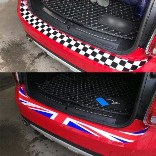 Car Trunk Rear bumper Stickers For BMW MINI ONE COOPR F54 F55 F56 F60 Car Accessories Scratch protection sticker for trunk
