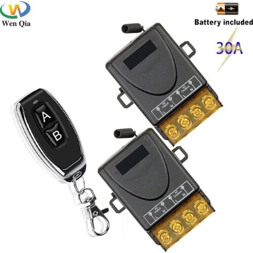 433 MHz Remote Control Switch AC 220V 30A Water Pump Factory Motor LED Remote Control Transmitter for Electric Appliance On/Off