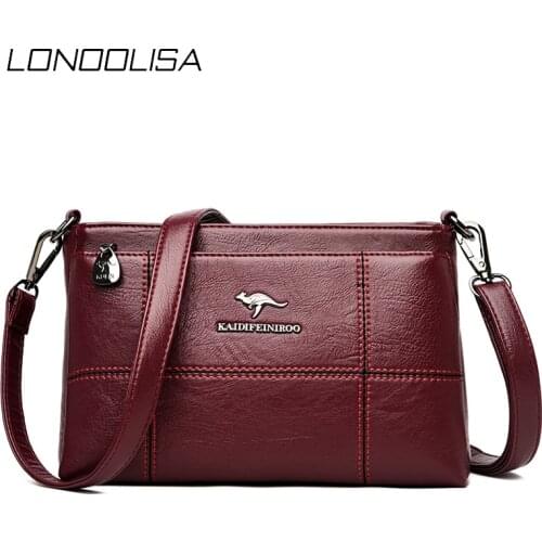 Casual Simple Plaid Handbags Women Bags Designer High Quality PU Leather Shoulder Crossbody Bag for Women Elegant Messenger Bag