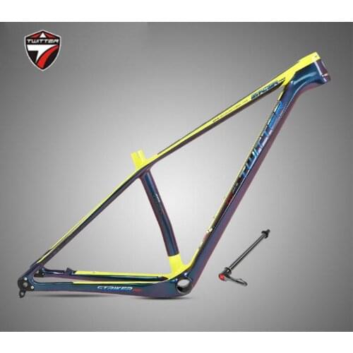 Mountain Bike Frame TWITTER Carbon Fiber bucket axle Discolored version of cross-country mountain bike frame STRIKER