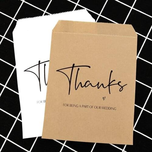 " Thanks for being a part of our wedding " Donut Paper Wedding Engagement Favour Bags Candy,Cookies - White or Brown D06