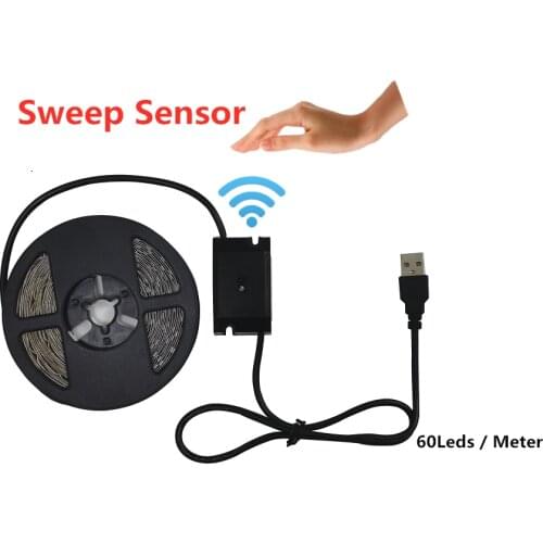 DC 5V Lamp USB Motion LED Backlight LED TV Kitchen LED Strip Hand Sweep Waving ON OFF Sensor Light diode lights Waterproof