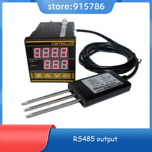 Soil moisture and temperature intelligent controller automatic watering and irrigation measurement and control instrument RS485
