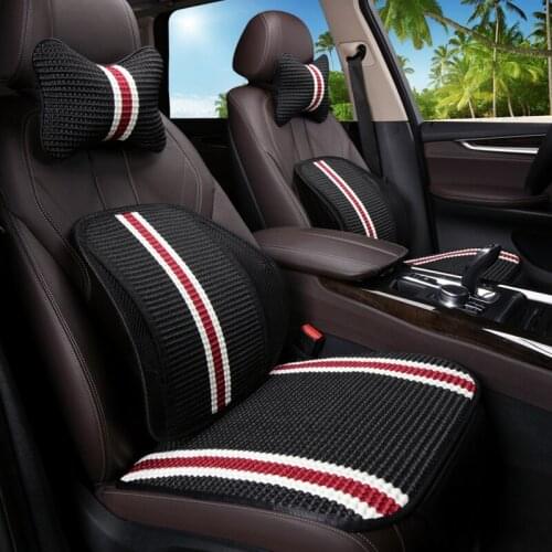 Universal Car Back Support Chair Massage Lumbar Support Waist Cushion Mesh Ventilate Cushion Pad For Car Office Home