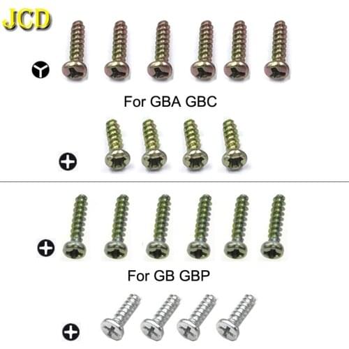 JCD Tri-Wing Screws For Game Boy Advance / Color / Pocket Y Cross Screws Kit For GBP GBA GBC GB Shell Housing Screws