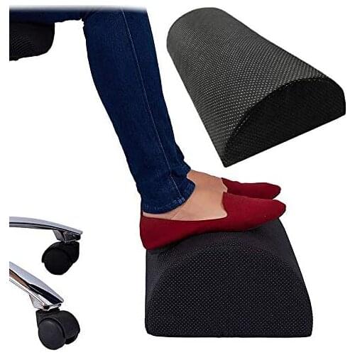 Yooap OurLeeme Foot Rest Under Desk, Ergonomic Feet Rest Cushion Half Cylinder Design Office Footrest Home Leg Pillow Pillows