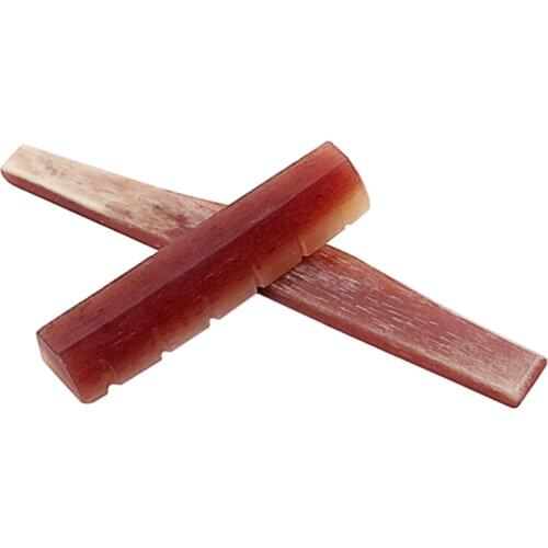 2pcs Acoustic Guitar Bridge Saddle Nut Guitar Replacement Parts Camel Bone guitar parts Bridge