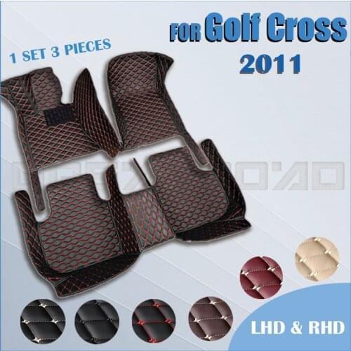 Car floor mats for Volkswagen GOLF 2011 Custom auto foot Pads automobile carpet cover