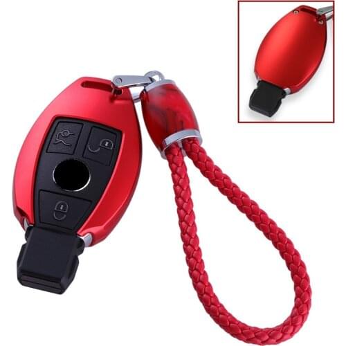 Car Aluminium Alloy Key Holder Cover Case Shell For Mercedes benz A B R G Class GLK GLA w204 W251 W463 W176