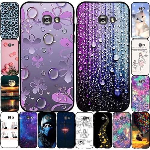 For Samsung Galaxy A5 2017 Case Flower Animal Cover Silicone Case For Samsung Galaxy A5 2017 Bumper Shockproof Phone Case Coque