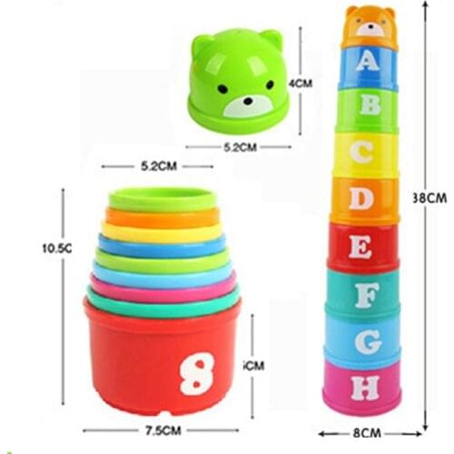 Kids Kleurrijke Nummer Speelgoed Brief Educatief Baby Peuter Kind Blokken Bakstenen Math Stapel Speelgoed Kits Stapelen