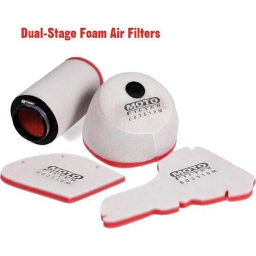 Dual Stage Foam Air Filters For Yamaha YFM350 Wolverine X-W B-S Warrior YFM350 YFM600 YFM550 YFM700 Grizzly YFM660 YZ80 YZ85